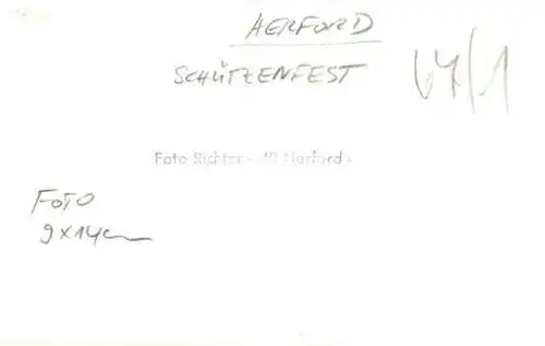 AK / Ansichtskarte  HERFORD Schuetzenfest