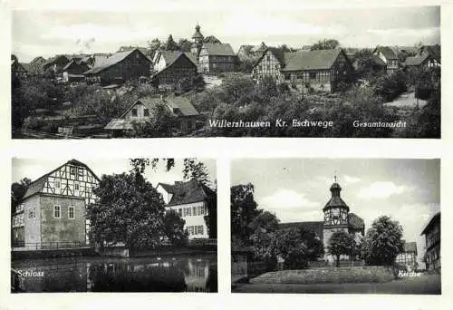 AK / Ansichtskarte 73973736 Willershausen_Eschwege Gesamtansicht Schloss Kirche