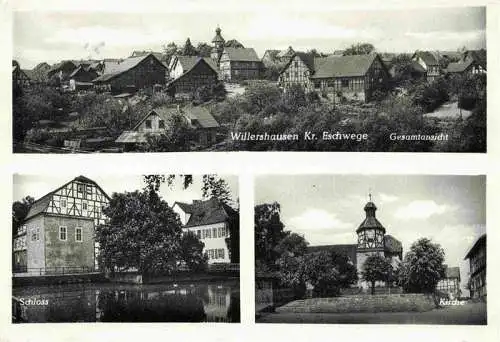 AK / Ansichtskarte  Willershausen_Eschwege Gesamtansicht Schloss Kirche