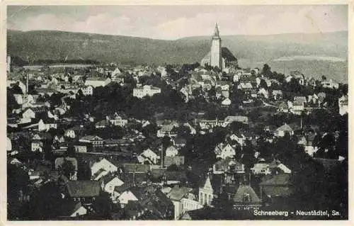 AK / Ansichtskarte  Schneeberg__Erzgebirge_Sachsen Fliegeraufnahme