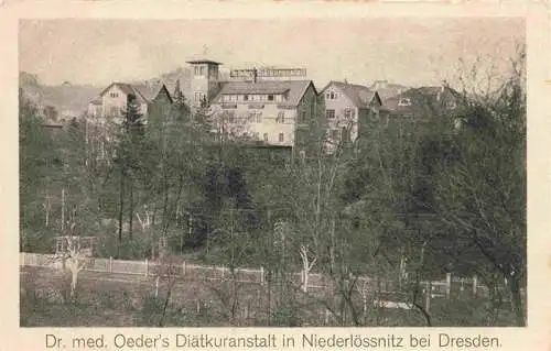 AK / Ansichtskarte 73973821 Niederloessnitz_Radebeul_Sachsen Dr. med. Oeder's Diaetkuranstalt