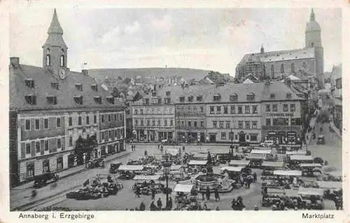 AK / Ansichtskarte  Annaberg_-Buchholz_Erzgebirge Marktplatz