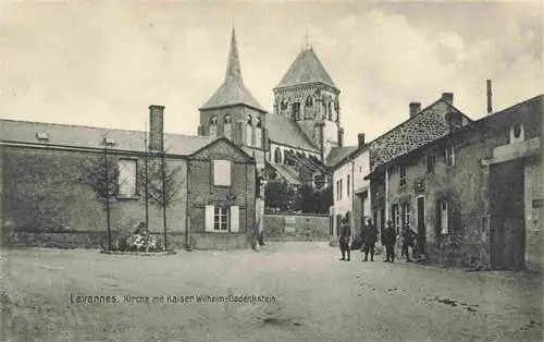 AK / Ansichtskarte  Lavannes_51_Marne Kirche mit Kaiser Wilhelm Gedenkstein