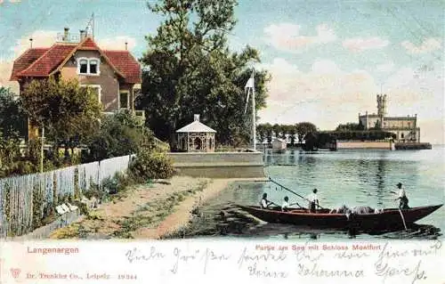 AK / Ansichtskarte 73973898 Langenargen_Bodensee Partie am See mit Schloss Montfort