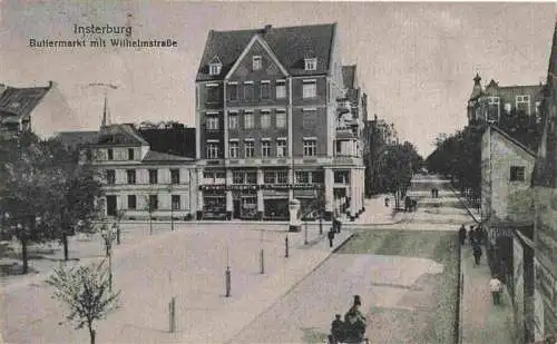 AK / Ansichtskarte  INSTERBURG_Tschernjachowsk_Kaliningrad_RU Buttermarkt mit Wilhelmstrasse Feldpost