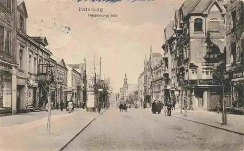 AK / Ansichtskarte  INSTERBURG_Tschernjachowsk_Kaliningrad_RU Hindenburgstrasse Feldpost Pruefstempel