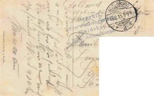 AK / Ansichtskarte 73973914 INSTERBURG_Tschernjachowsk_Kaliningrad_RU Hindenburgstrasse Feldpost Pruefstempel