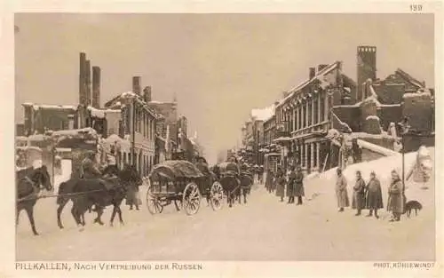 AK / Ansichtskarte  Pillkallen_Ostpreussen_Dobrowolsk_Kaliningrad_RU nach Vertreibung der Russen Serie Der Krieg 1914/16 in Postkarten