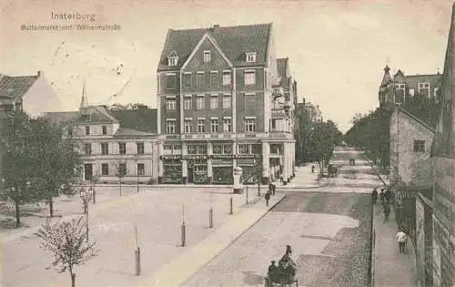 AK / Ansichtskarte  INSTERBURG_Tschernjachowsk_Kaliningrad_RU Buttermarkt mit Wilhelmstrasse Feldpost