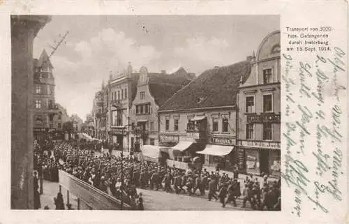 AK / Ansichtskarte  GUMBINNEN_Goesev_Gussew_Oblast_Kaliningrad_RU Transport von 5000 russischen Gefangenen durch die Stadt 15. September 1914