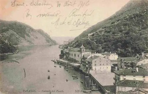 AK / Ansichtskarte  Pasayes_Pasajes_de_San_Juan_Pasaia_San_Sebastian_ES Entrada del Puerto