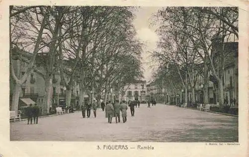 AK / Ansichtskarte  Figueras_Figueres_Gerona_Cataluna_ES Rambla