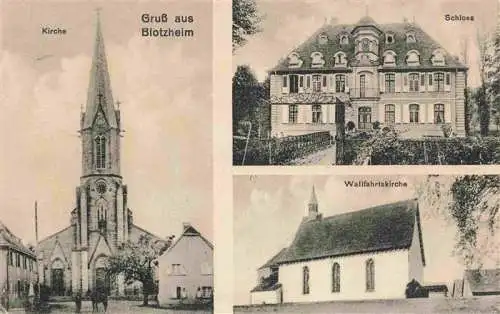 AK / Ansichtskarte  Blotzheim_68_Haut-Rhin Kirche Schloss Wallfahrtskirche