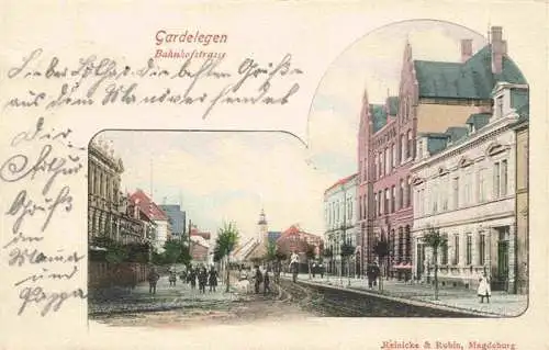 AK / Ansichtskarte  Gardelegen_Sachsen-Anhalt Bahnhofstrasse