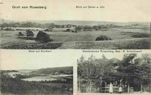 AK / Ansichtskarte 73974153 Berka_Bad_Ilm_Thueringen Panorama Blick vom Rosenberg Buchfart Waldschenke