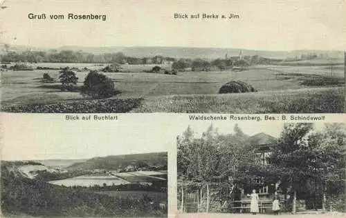 AK / Ansichtskarte  Berka_Bad_Ilm_Thueringen Panorama Blick vom Rosenberg Buchfart Waldschenke