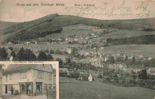 AK / Ansichtskarte 73974158 Arlesberg_Geraberg Panorama Geschaeftshaus Ernst Sauerbrey