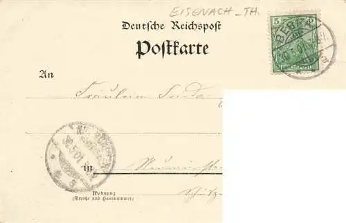 AK / Ansichtskarte 73974165 Eisenach_Thueringen Der Karthausgarten Kuenstlerkarte Deutsche Reichspost