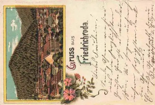 AK / Ansichtskarte  Friedrichroda Panorama Litho Deutsche Reichspost