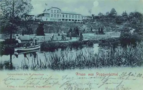 AK / Ansichtskarte  Poppenbuettel_Hamburg Alsterschlucht Hotel Restaurant Partie am Wasser