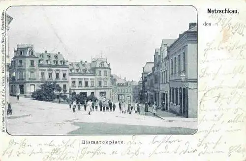 AK / Ansichtskarte  Netzschkau_Sachsen Bismarckplatz