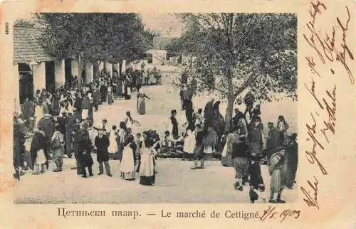 AK / Ansichtskarte  Cettigne_Cetinje_Montenegro Le Marché