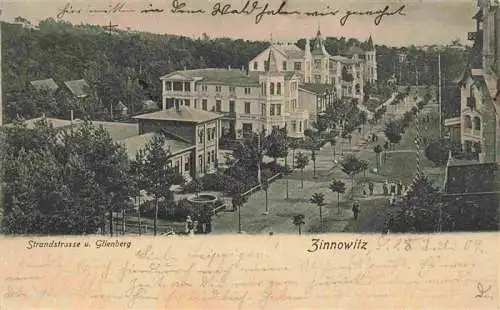 AK / Ansichtskarte  ZINNOWITZ_Ostseebad Strandstrasse und Glienberg