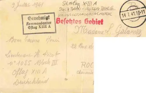 AK / Ansichtskarte 73974262 Sulzbach-Rosenberg Kriegsgefangenenlager Pruefstempel
