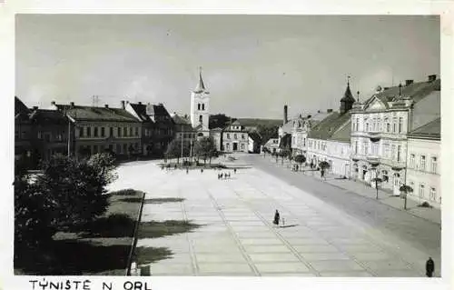 AK / Ansichtskarte  Tyniste_nad_Orlici_Reichenau_Knieschna_CZ Stadtplatz