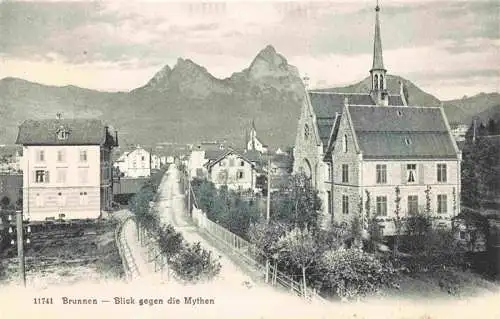 AK / Ansichtskarte  Brunnen__SZ Blick gegen die Mythen