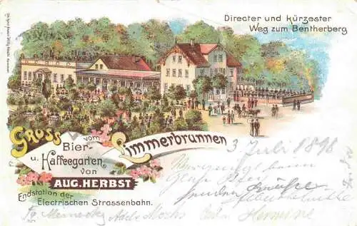 AK / Ansichtskarte  Limmerbrunnen_Hannover Bier- und Kaffeegarten Aug. Herbst Deutsche Reichspost Litho