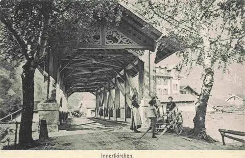 AK / Ansichtskarte  Innertkirchen_BE Holzbruecke