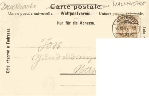 AK / Ansichtskarte  Wallenstadt_Walenstadt_SG Schweizer Infanterie Inspection der Compagnie