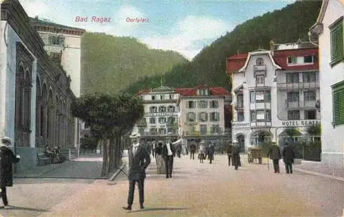 AK / Ansichtskarte  Bad_Ragaz_Ragatz_SG Dorfplatz