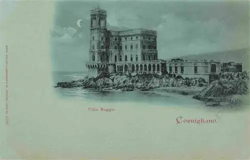 AK / Ansichtskarte  Cornigliano_Genua_GENOVA_Liguria_IT Villa Raggio im Mondschein