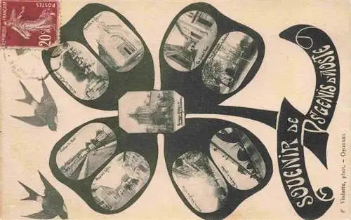 AK / Ansichtskarte  St_Genis_d_Aoste_38_Isere Souvenir de la ville Kleeblatt Briefschwalbe