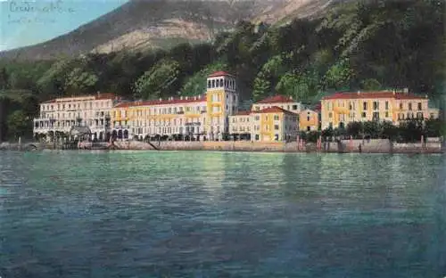 AK / Ansichtskarte 73974487 Cadenabbia_Griante_Lago_di_Como_Lombardia_IT Grands Hotels Bellevue Ansicht vom See aus