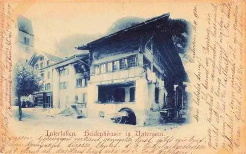AK / Ansichtskarte  INTERLAKEN_BE Heidenhaeuser in Unterseen