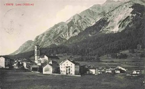 AK / Ansichtskarte  Lenz_Lantsch_GR Ortsansicht mit Kirche