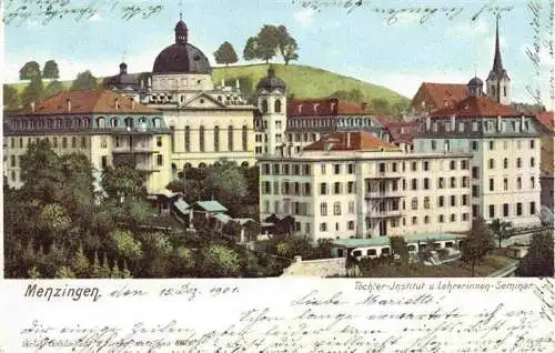 AK / Ansichtskarte  Menzingen__ZG Toechter-Institut und Lehrerinnen-Seminar