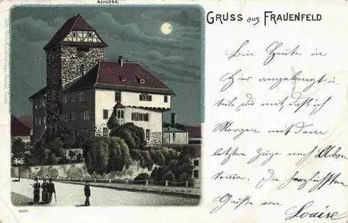 AK / Ansichtskarte  FRAUENFELD_TG Schloss im Mondschein Litho