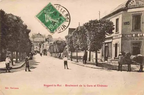 AK / Ansichtskarte  Nogent-le-Roi Boulevard de la Gare et Château