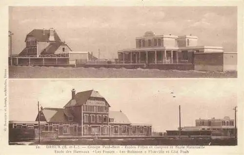 AK / Ansichtskarte  Dreux_28_Eure-et-Loir Groupe Paul-Bert Ecoles Filles et Garcons et Ecole Maternelle Ecole des Hameaux
