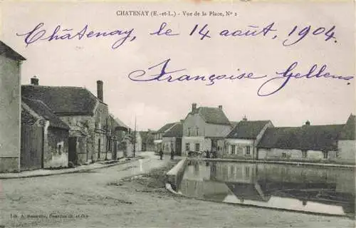 AK / Ansichtskarte  Chatenay_28_Eure-et-Loir Vue de la Place