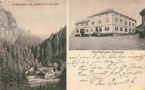 AK / Ansichtskarte  Falkenstein_Tambach-Dietharz_Thueringen Panorama Dietharzer Grund Gasthof zum Felsental