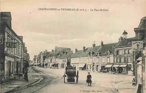 AK / Ansichtskarte  Chateauneuf-en-Thymerais_Chateauneuf-en-Thimerais_28_Eure-et-Loir Place Saint Claire