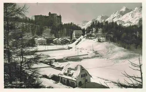 AK / Ansichtskarte  Sils_Maria_GR Winterpanorama