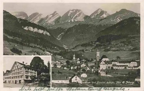 AK / Ansichtskarte  Neu_St_Johann_Nesslau_Toggenburg_SG Panorama Alpen Gasthaus Pension Schaefle