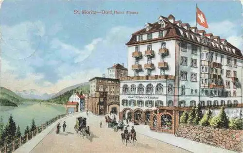 AK / Ansichtskarte  St_Moritz__SANKT_MORITZ_GR Hotel Albana