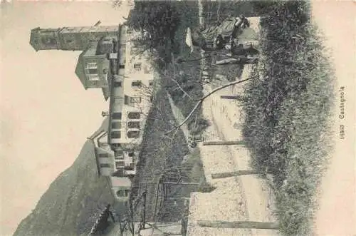 AK / Ansichtskarte  Castagnola_Lago_di_Lugano Blick zur Kirche